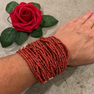 Beaded Boho Crochet Bracelet